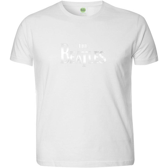 The Beatles Unisex Hi-Build T-Shirt: Drop T Black-On-Black - The Beatles - Produtos - Apple Corps - Apparel - 5056170600538 - 