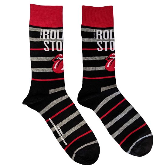 The Rolling Stones Unisex Ankle Socks: Logo & Tongue (UK Size 7 - 11) - The Rolling Stones - Merchandise -  - 5056561044538 - 
