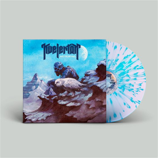 Cover for Kvelertak · Nattesferd (White / Blue Splatter Vinyl) (LP) (2021)