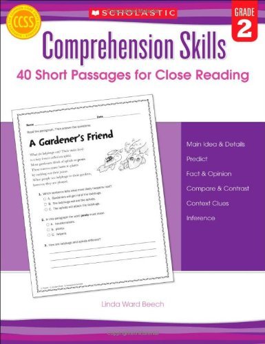 Cover for Linda Beech · Comprehension Skills: Short Passages for Close Reading: Grade 2 (Paperback Book) [Csm edition] (2012)