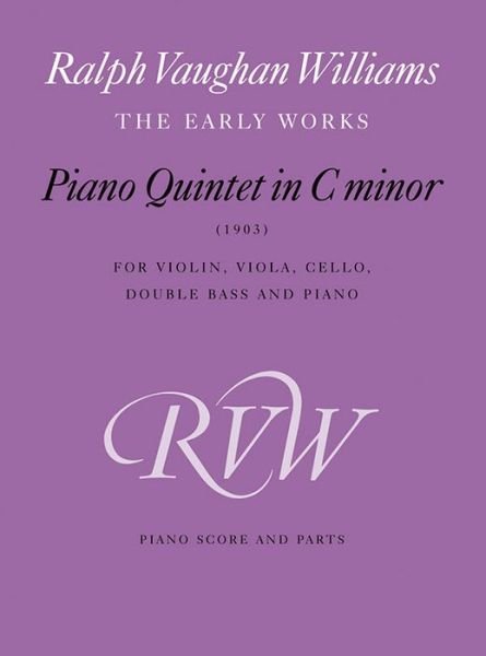 Cover for Ralph Vaughan Williams · Piano Quintet in C Minor : score &amp; Parts (Paperback Bog) (2003)