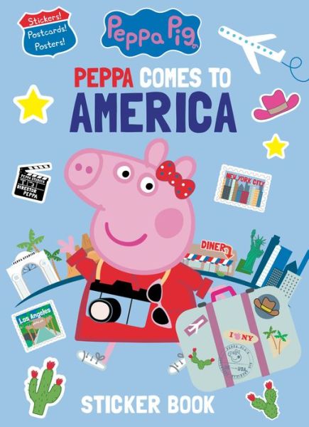 Cover for Mary Man-Kong · Peppa Comes to America Sticker Book (Paperback Book) (2021)