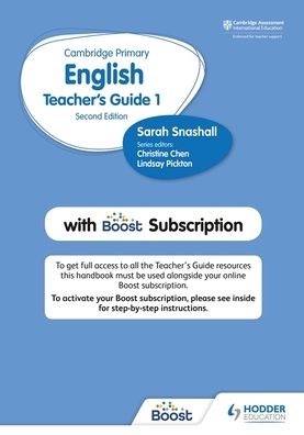 Cover for Sarah Snashall · Hodder Cambridge Primary English Teacher's Guide Stage 1 with Boost Subscription (Paperback Book) (2021)