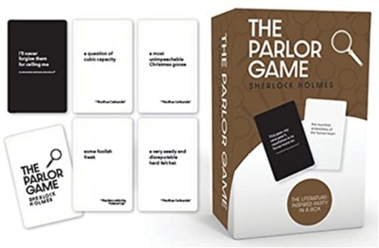 Cover for Gibbs Smith · Sherlock Holmes the Parlor Game: A Literature-Inspired Party in a Box - Parlor Games (Bok) (2021)