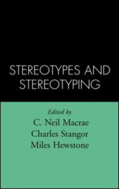 Cover for Macrae · Stereotypes and Stereotyping (Hardcover Book) (1996)