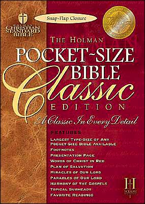 Pocket-size Bible Classic Edition: Holman Christian Standard Bible, Pecan, Bonded Leather, Slide Tab - Broadman & Holman Publishers - Books - Broadman & Holman Pub - 9781586400538 - April 1, 2004