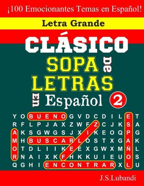 Cover for Jaja Media · CLASICO SOPA De LETRAS En Espanol; 2 (Paperback Book) (2019)