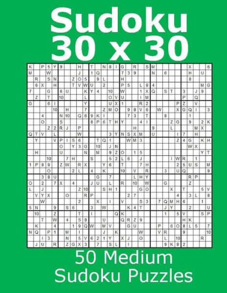 Cover for Jacob James · Sudoku 30 x 30 50 Medium Sudoku Puzzles (Paperback Book) (2017)
