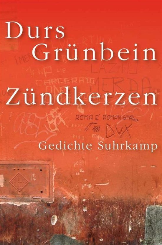 Cover for Grünbein · Zündkerzen (Bok)