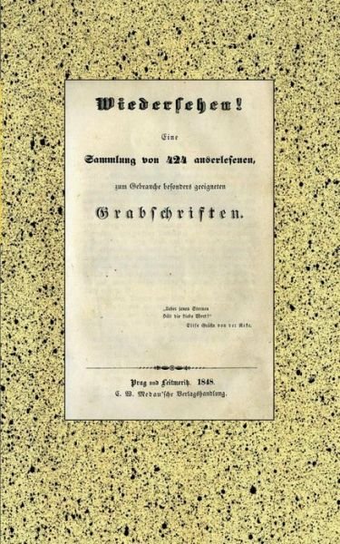 Cover for Anonymus · Wiedersehen! 424 Grabschriften (Buch) (2019)