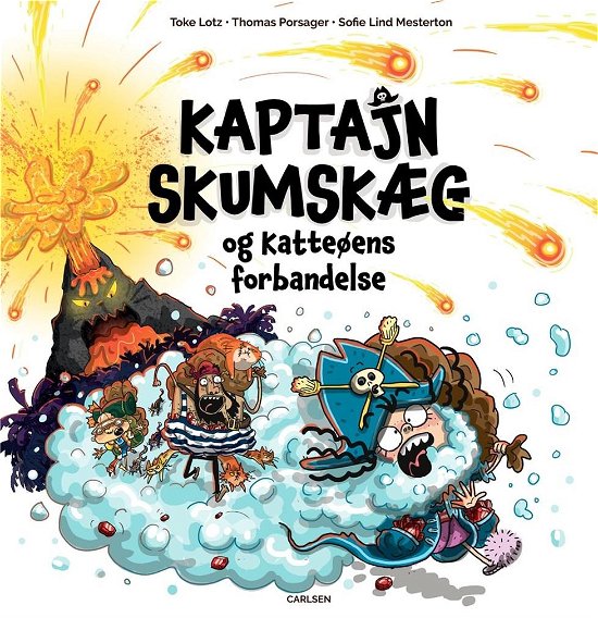 Cover for Toke Lotz; Thomas Porsager · Kaptajn Skumskæg og katteøens forbandelse (Indbundet Bog) [1. udgave] (2022)