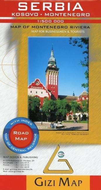 Cover for Gizi Map · Gizi Map. Serbia,kosovo,montenegro,road (Map) (2008)