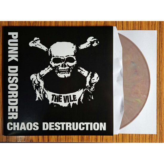 Cover for The Vile · Punk Disorder Chaos Destruction (Coloured Marble Vinyl) (LP) (2022)