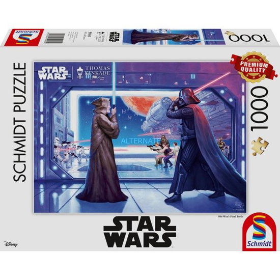 Cover for Star Wars · Disney Star Wars - Obi Wan's Final Battle by Thomas Kinkade 1000 Piece Schmidt Puzzle (Paperback Book) (2023)