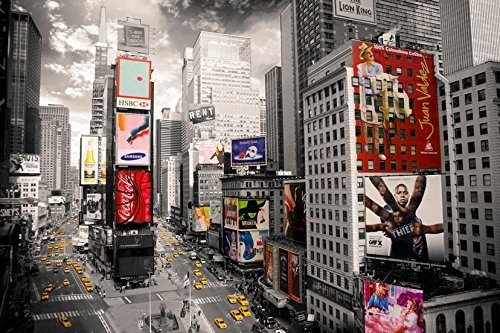 Poster (93r) New York Times Square Ariel (61x91,5) - New York - Merchandise - AMBROSIANA - 5028486132539 - 