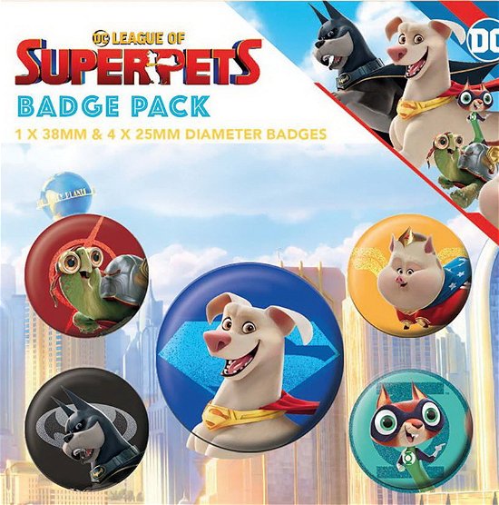 Cover for Dc Comics: Pyramid · League Of Super Pets (Badge Pack / Set Spille) (MERCH)
