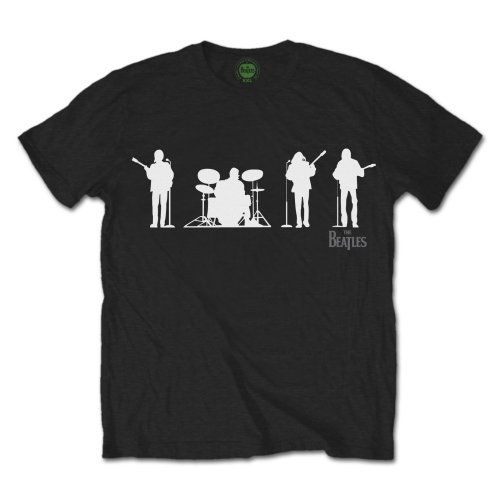 The Beatles Unisex T-Shirt: Saville Row Line Up Silhouette - The Beatles - Merchandise - Apple Corps - Apparel - 5055295332539 - February 13, 2013