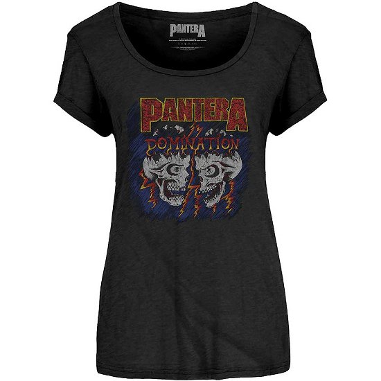Pantera Ladies T-Shirt: Domination - Pantera - Marchandise - Bravado - 5056170616539 - 
