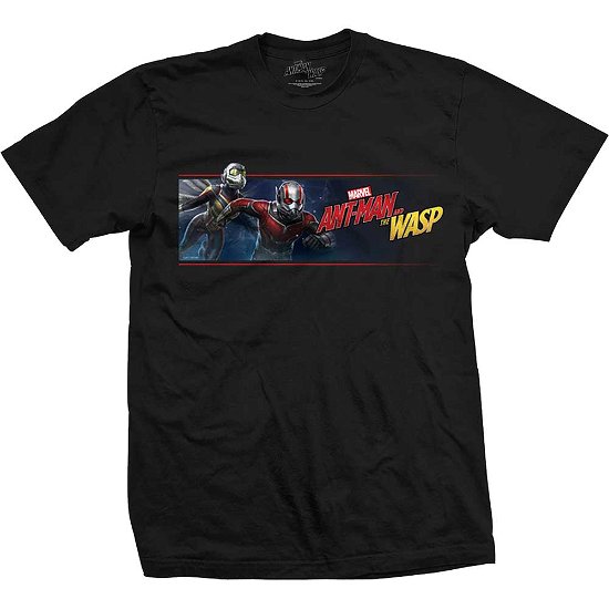 Cover for Marvel Comics · Marvel Comics Unisex T-Shirt: Ant Man &amp; The Wasp Banner (CLOTHES) [size S] [Black - Unisex edition]