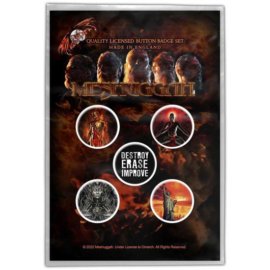 Meshuggah Button Badge Pack: Immutable - Meshuggah - Merchandise -  - 5056365717539 - 