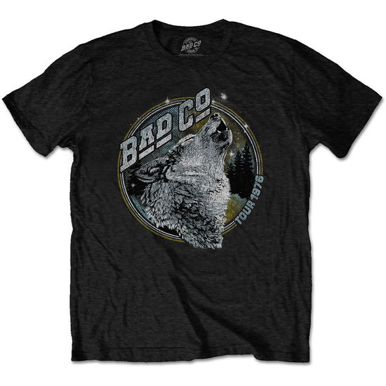 Cover for Bad Company · Bad Company Unisex T-Shirt: Wolf (T-shirt) [size S] [Black - Unisex edition]