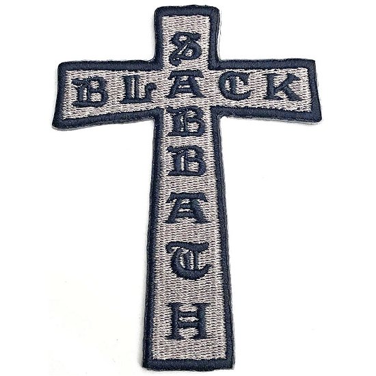 Black Sabbath Standard Woven Patch: Cross - Black Sabbath - Merchandise -  - 5056368633539 - 