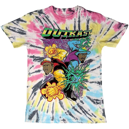 Outkast Unisex T-Shirt: Superheroes (Wash Collection) - Outkast - Merchandise -  - 5056561034539 - 