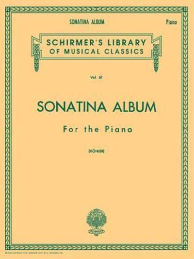 Cover for Hal Leonard Corp · Sonatina Album (Book) (1986)