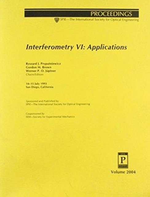 Cover for Brown · Interferometry Vi Applications (Taschenbuch) (2006)