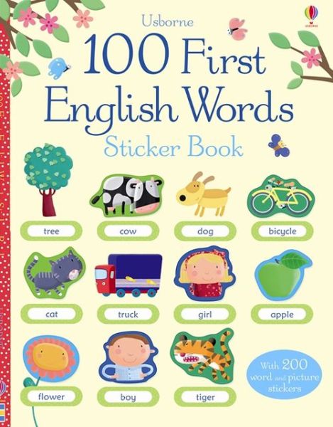 Cover for Felicity Brooks · Usborne 100 First English Words Sticker (Book) (2013)