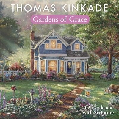 Thomas Kinkade Gardens of Grace with Scripture 2024 Wall Calendar - Thomas Kinkade - Merchandise - Andrews McMeel Publishing - 9781524883539 - 18. juli 2023