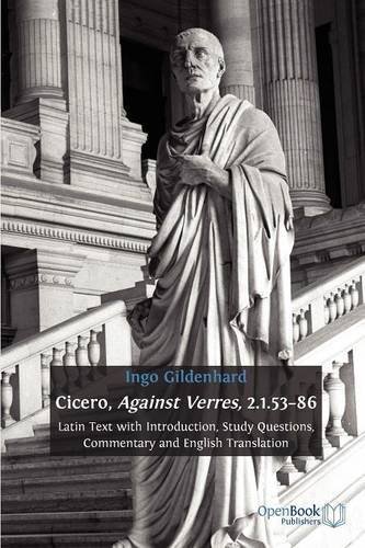 Cover for Ingo Gildenhard · Cicero, Against Verres, 2.1.53-86: Latin Text with Introduction, Study Questions, Commentary and English Translation (Paperback Book) (2011)