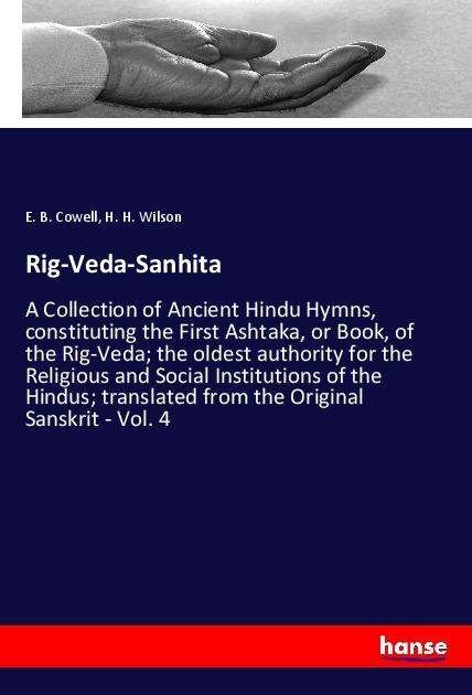 Cover for Cowell · Rig-Veda-Sanhita (Bok)
