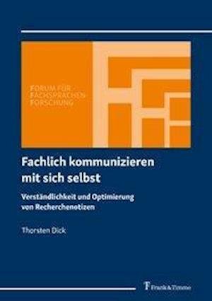 Cover for Dick · Fachlich kommunizieren mit sich se (Book)