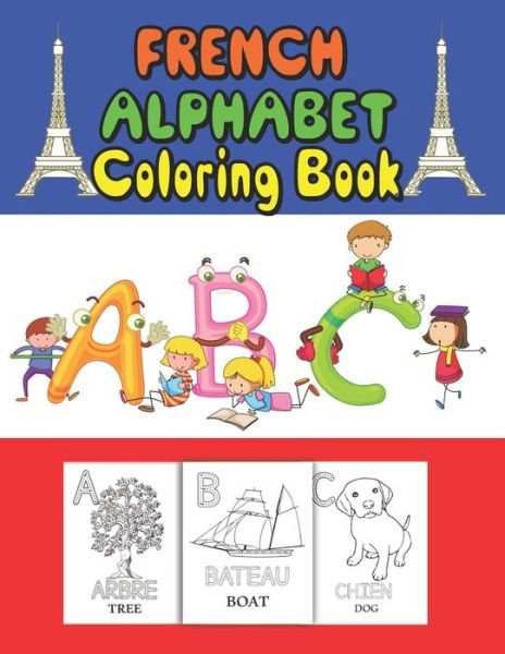 Cover for Dan Green · French Alphabet coloring book (Paperback Bog) (2021)