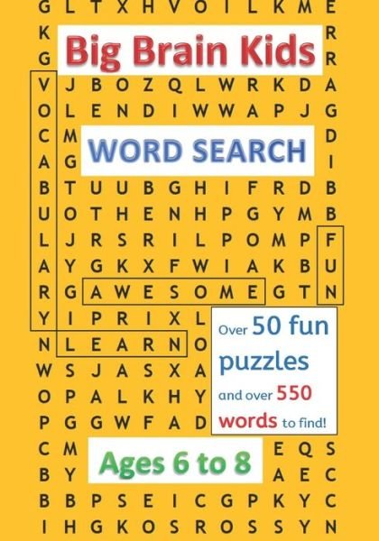 Cover for Djaz Books · Big Brain Kids Word Search, Ages 6 to 8 (Paperback Book) (2020)