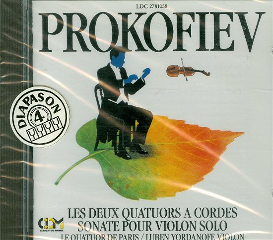 Cover for Sergei Prokofiev · Sergei Prokofiev - Quayuors A Cordes, Sonate Pour Violon Solo (CD)
