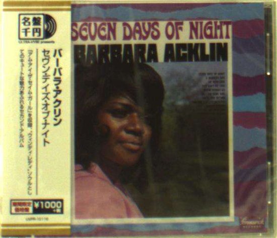 Seven Days Of Night - Barbara Acklin - Musiikki - ULTRAVYBE - 4526180454540 - keskiviikko 18. heinäkuuta 2018