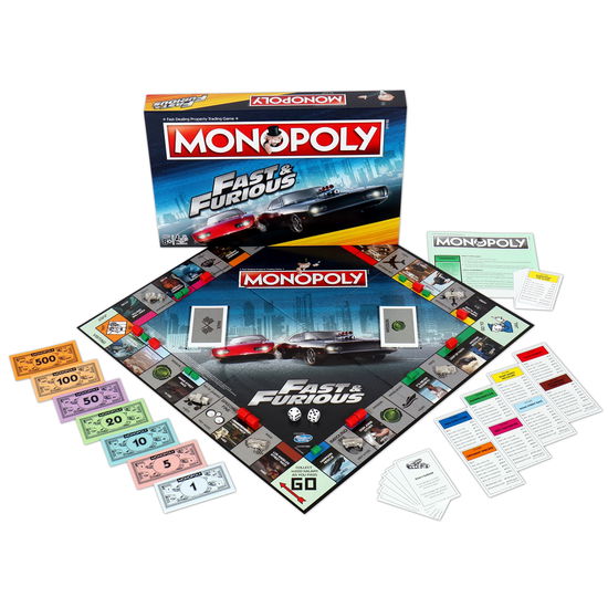 Monopoly - Fast & Furious  Edition - Winning Moves - Jogo de tabuleiro - Winning Moves UK Ltd - 5036905001540 - 15 de abril de 2019