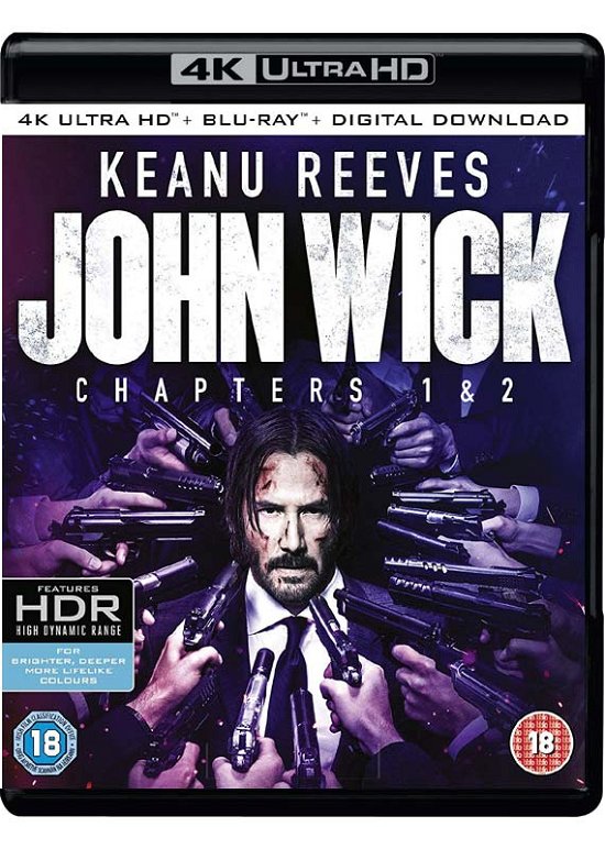 Cover for John Wick 1 &amp; 2 (4k) · John Wick / John Wick - Chapter 2 (4K UHD Blu-ray) (2017)