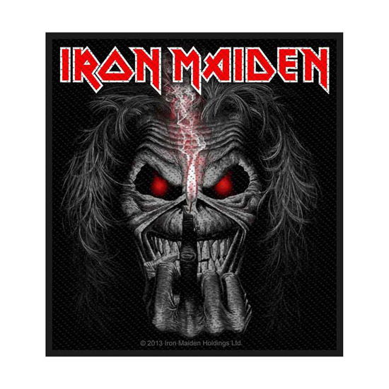 Iron Maiden Woven Patch: Eddie Candle Finger (Retail Pack) (Standard) - Iron Maiden - Merchandise - Unlicensed - 5055339744540 - August 19, 2019