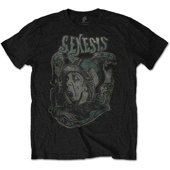 Cover for Genesis · Genesis Unisex T-Shirt: Mad Hatter 2 (T-shirt) [size S] [Black - Unisex edition] (2019)