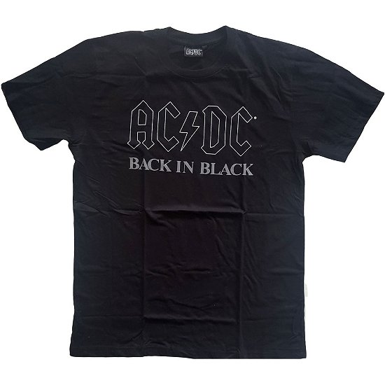 AC/DC Unisex T-Shirt: Back In Black - AC/DC - Koopwaar -  - 5056368635540 - 