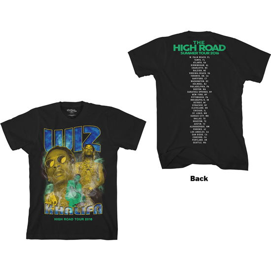 Wiz Khalifa Unisex T-Shirt: 90's (Back Print) - Wiz Khalifa - Mercancía -  - 5056561007540 - 