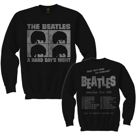 The Beatles Unisex Long Sleeve T-Shirt: Hard Days Night (Back Print) - The Beatles - Produtos -  - 5056561049540 - 