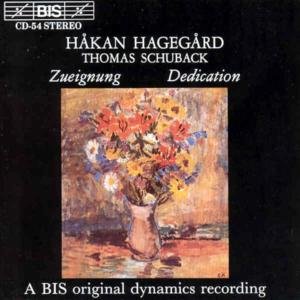 Cover for Hagegard / Schuback · Dedication (CD) (1994)