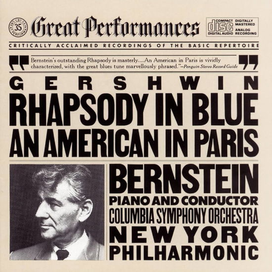 An American In Paris / Rhapsody In Blue - George Gershwin & Leonard Bernstein & New York Philharmonic - Musik - VINYL PASSION CLASSICAL - 8719039006540 - 2. Februar 2024