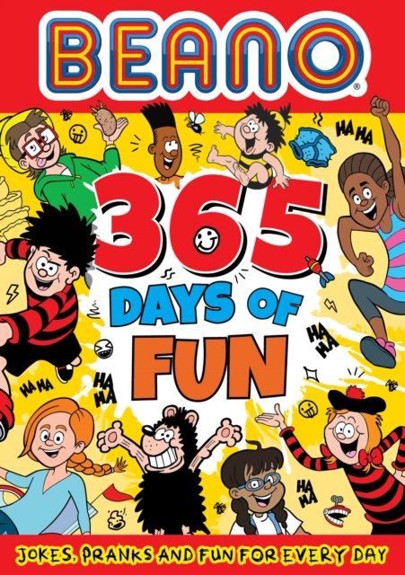 Cover for Beano Studios · Beano 365 Days of Fun: Jokes, Pranks &amp; Fun for Every Day - Beano Non-fiction (Paperback Bog) (2024)