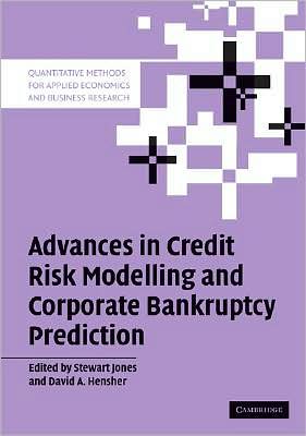 Cover for Stewart Jones · Advances in Credit Risk Modelling and Corporate Bankruptcy Prediction - Quantitative Methods for Applied Economics and Business Research (Paperback Book) (2008)