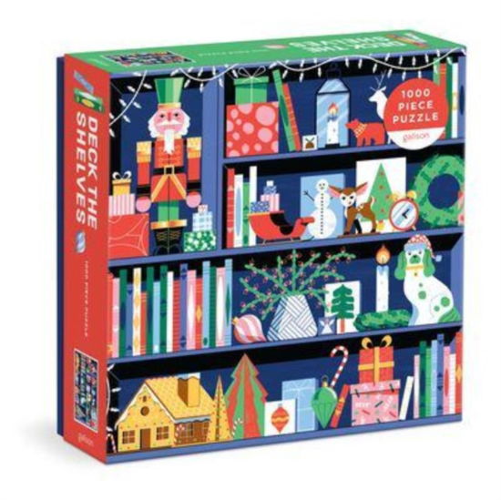 Cover for Galison · Deck the Shelves 1000 Piece Puzzle in a Square Box (SPEL) (2023)